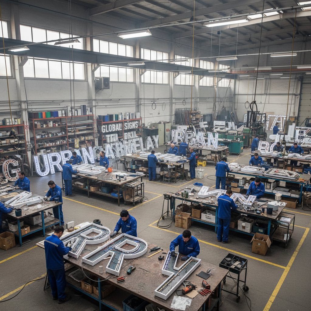 XXL Signs fabrication workshop